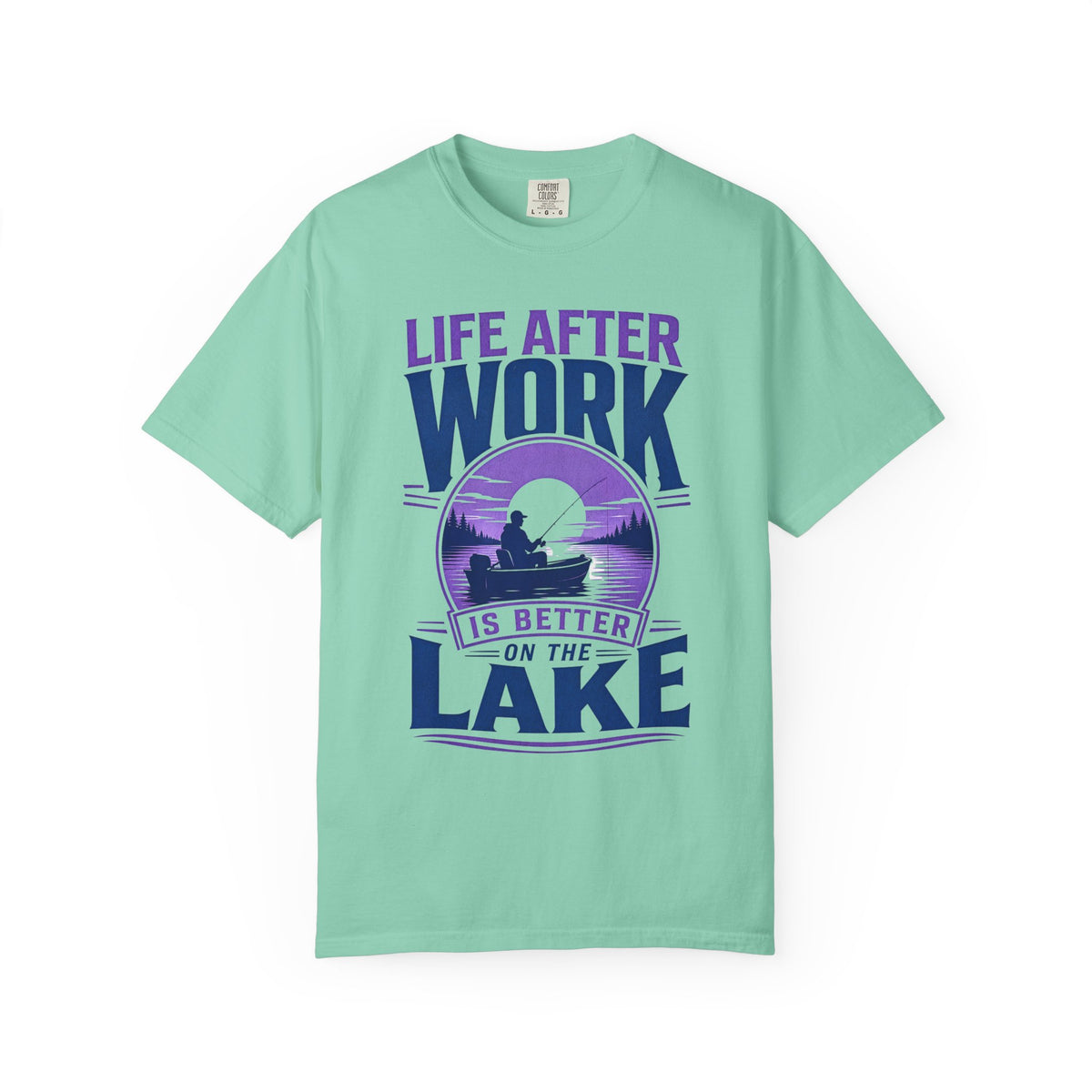Life After Work Is Better on the Lake Fishing Retirement T-Shirt