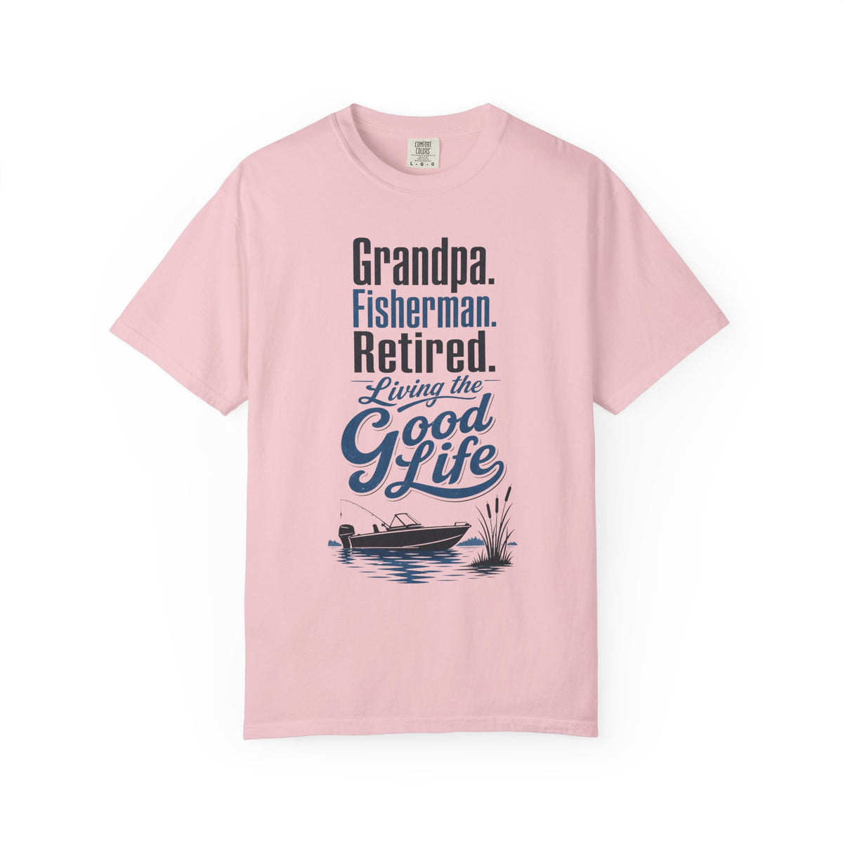 Grandpa Fisherman Retired Living the Good Life Fishing T-Shirt