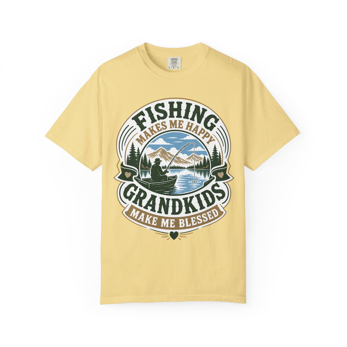 Fishing Grandma Shirt | Fishing Makes Me Happy Grandkids Make Me Blessed | Grandma Fishing Gift