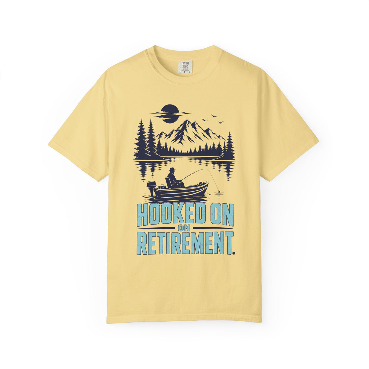 Hooked On Retirement Fishing Shirt | Funny Retirement Gift for Grandpa Grandma | Retired Fisherman T-Shirt | Lake Life Fishing Tee