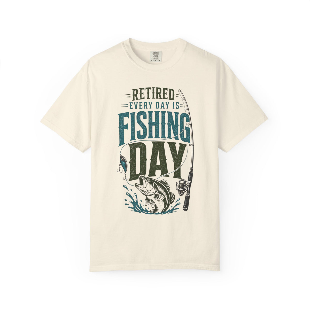 Retired Every Day Is Fishing Day Shirt | Retirement Fishing T-Shirt | Retired Fisherman Gift | Bass Fishing Tee | Retirement Gift for Dad Grandpa