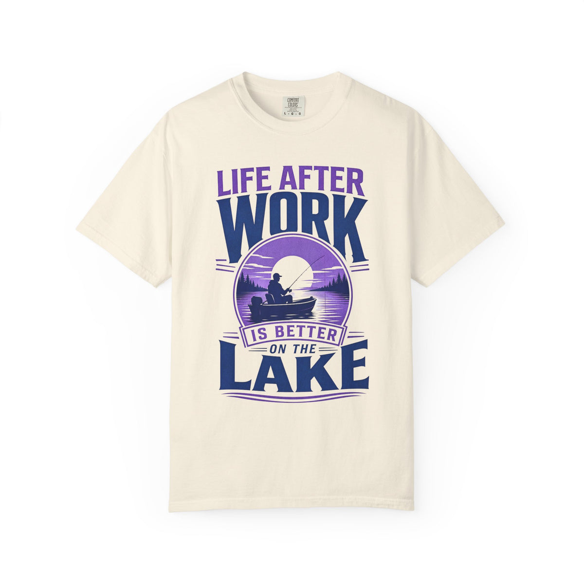 Life After Work Is Better on the Lake Fishing Retirement T-Shirt