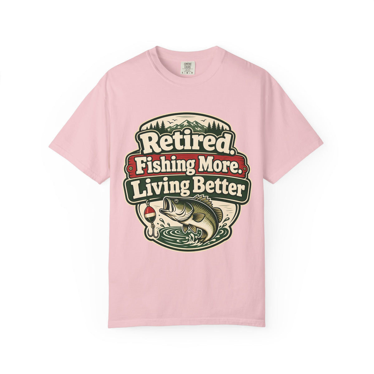 Retired Fishing More Living Better Shirt | Retirement Fishing T-Shirt | Retired Fisherman Gift | Bass Fishing Tee | Retirement Gift for Dad Grandpa