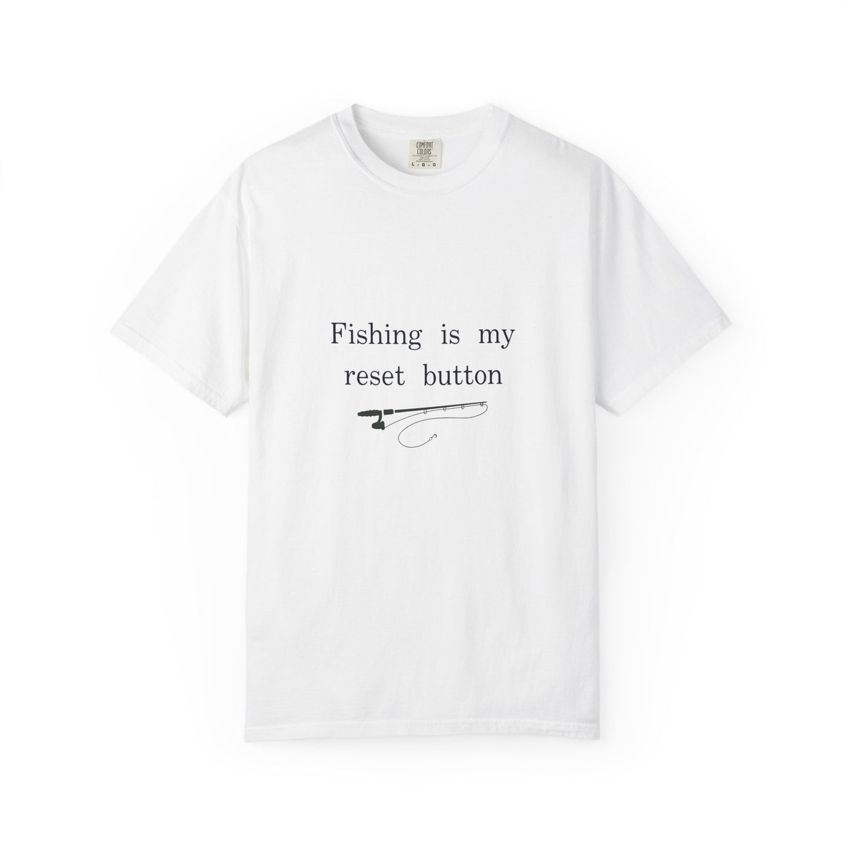 Fishing Is My Reset Button Shirt, Minimalist Fishing T-Shirt, Unisex Angler Gift
