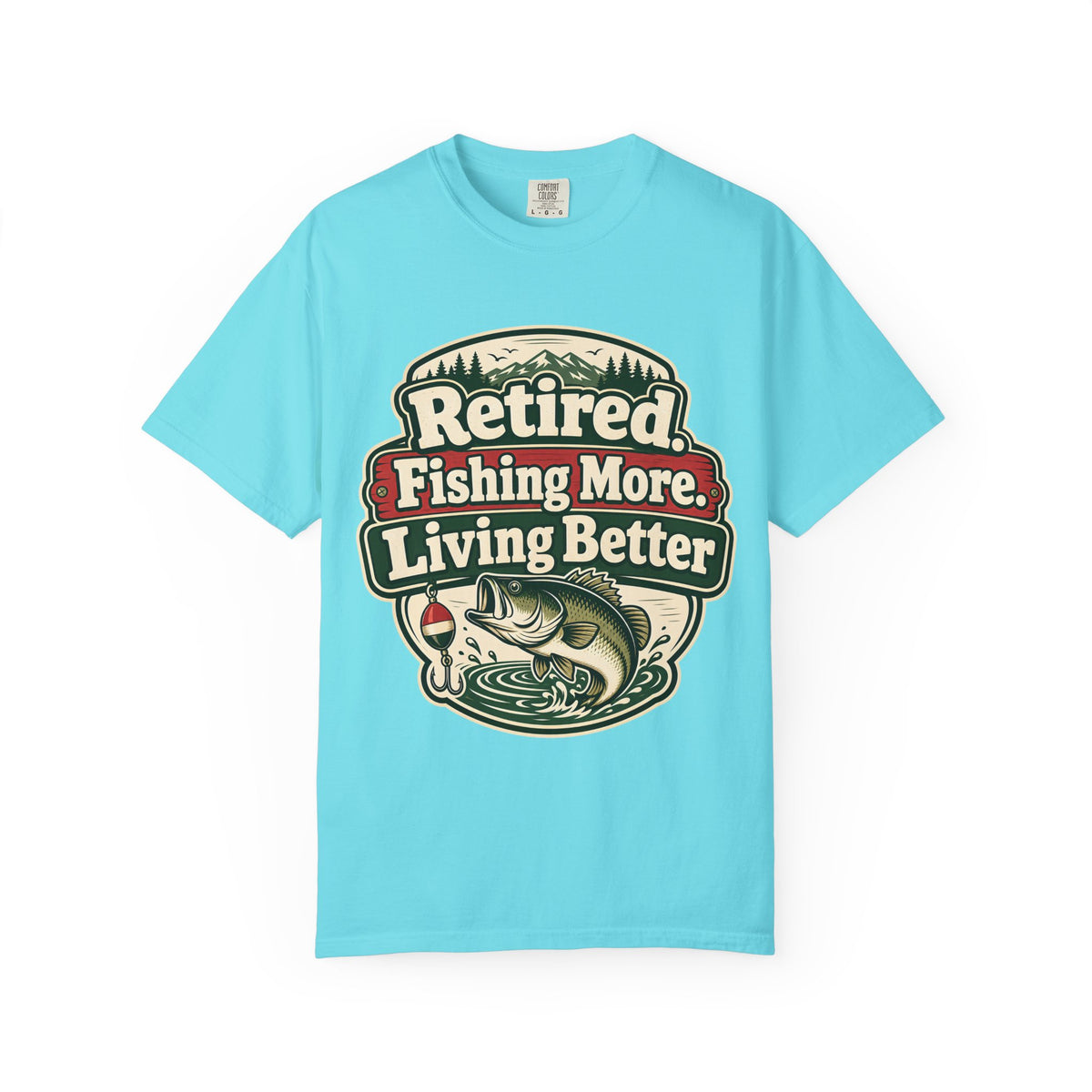 Retired Fishing More Living Better Shirt | Retirement Fishing T-Shirt | Retired Fisherman Gift | Bass Fishing Tee | Retirement Gift for Dad Grandpa