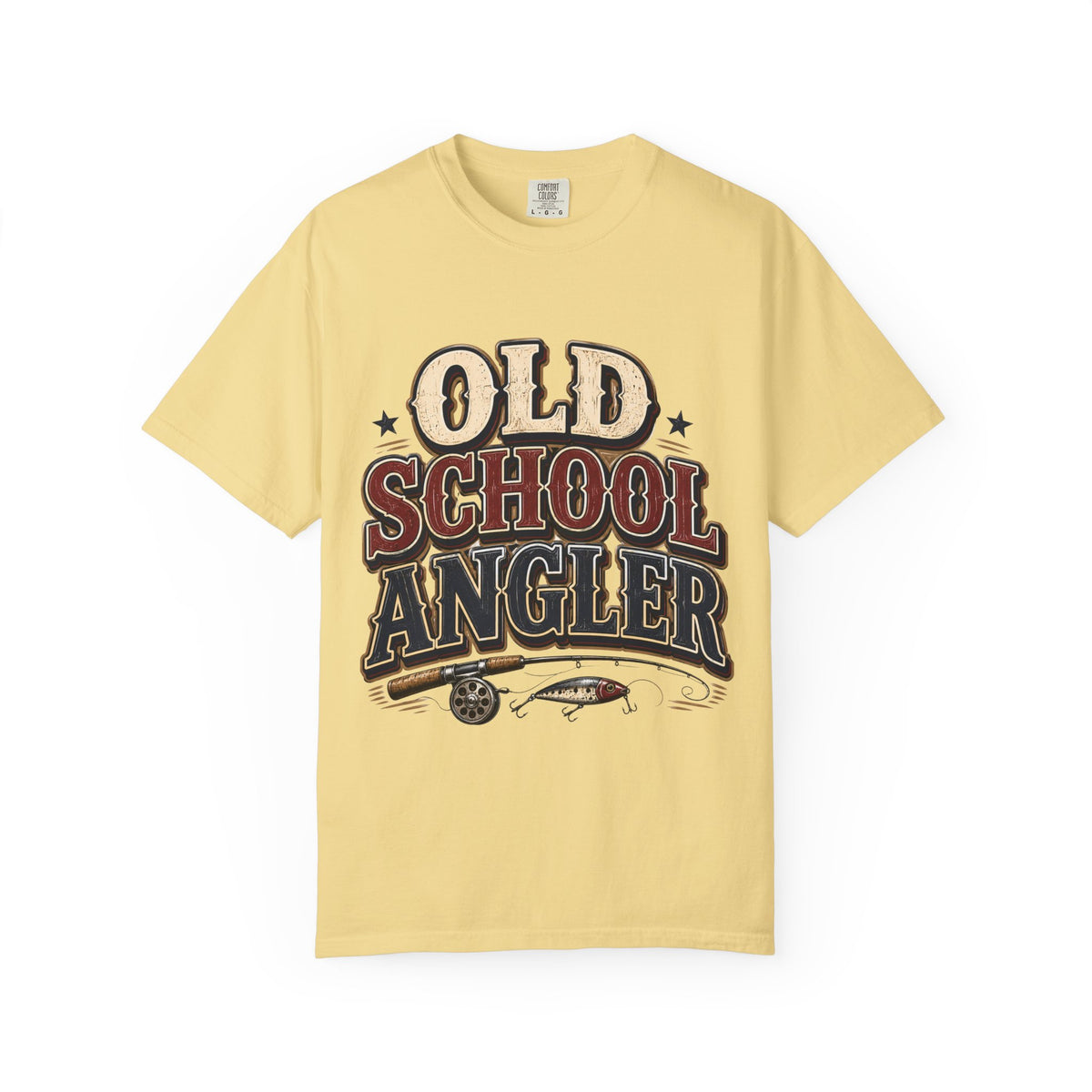 Old School Angler Fishing T-Shirt | Vintage Fishing Shirt for Men & Women | Retro Fisherman Gift