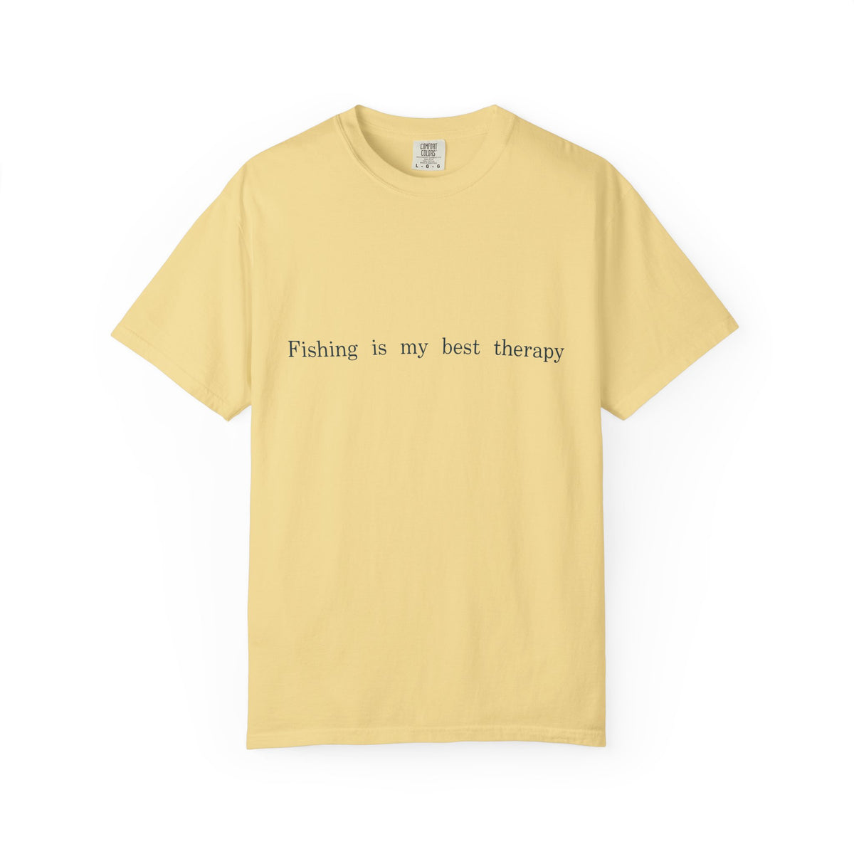 Fishing Is My Best Therapy Unisex T-Shirt, Minimalist Fishing Quote Tee, Angler Gift