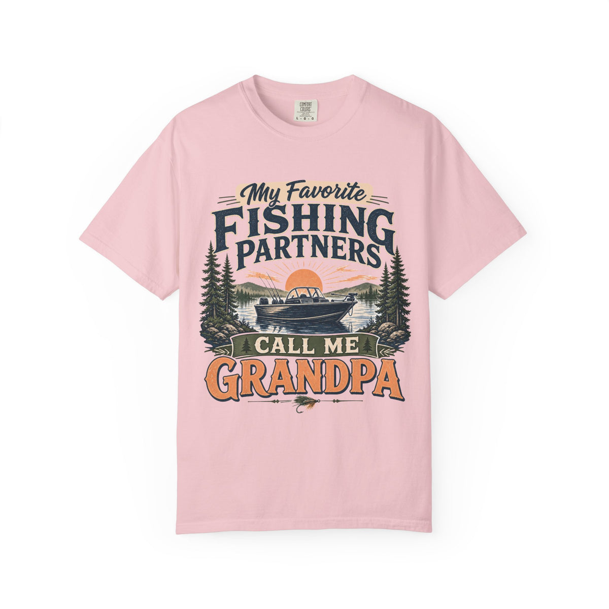 My Favorite Fishing Partners Call Me Grandpa Fishing T-Shirt – Grandpa Fishing Gift