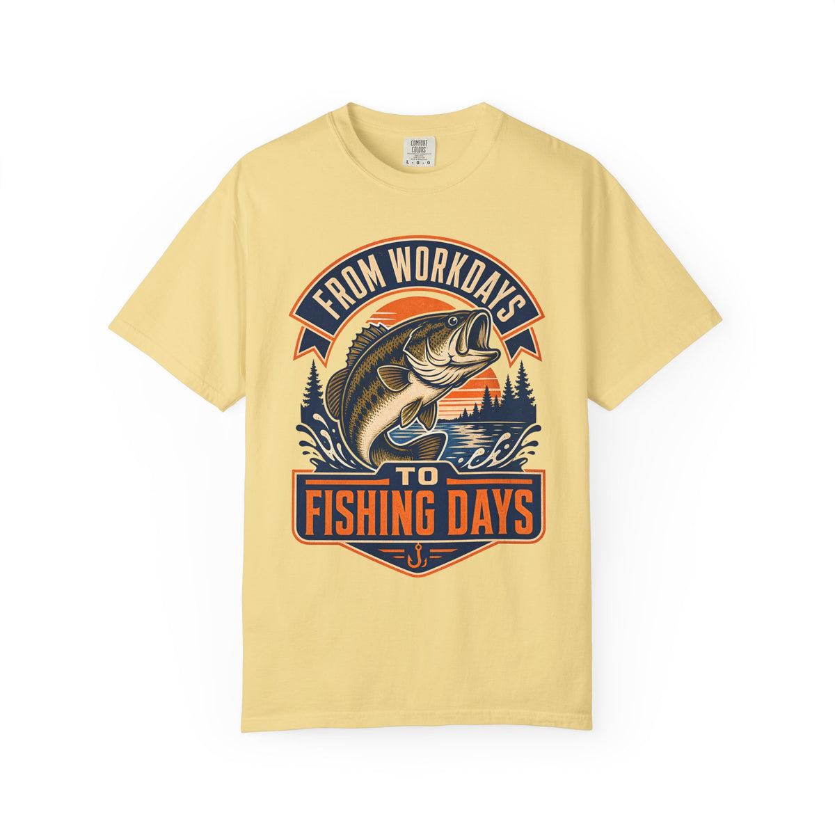 From Workdays to Fishing Days Shirt – Retirement Fishing T-Shirt, Bass Fishing Gift for Retired Fisherman