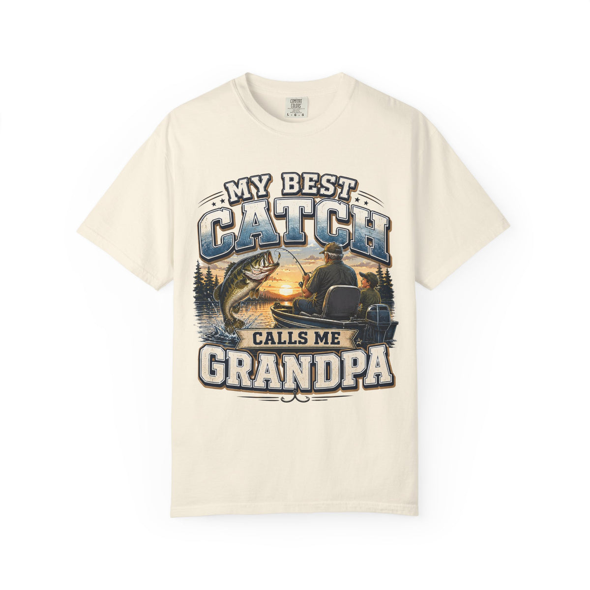 My Best Catch Calls Me Grandpa Fishing Shirt, Grandpa Fishing Gift, Fishing Grandpa T-Shirt