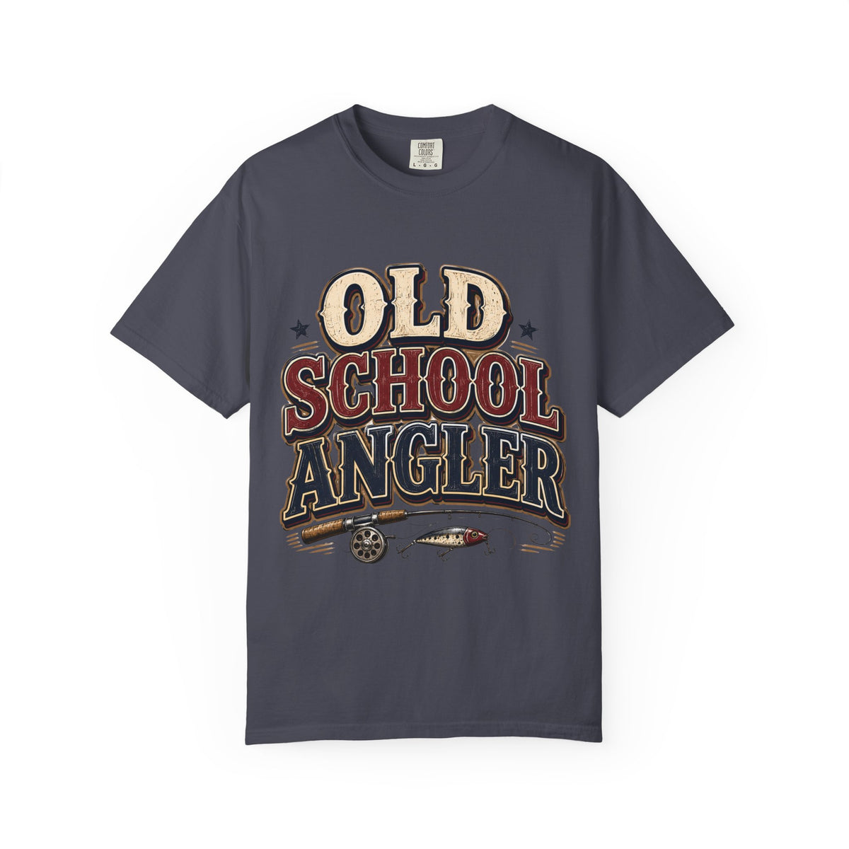 Old School Angler Fishing T-Shirt | Vintage Fishing Shirt for Men & Women | Retro Fisherman Gift