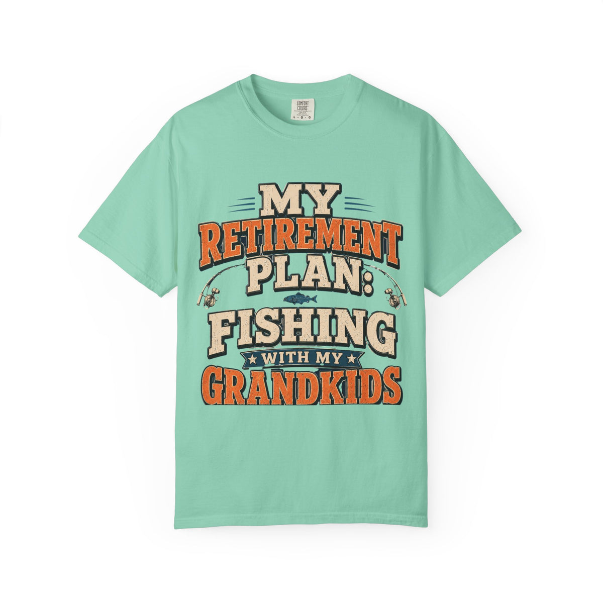 My Retirement Plan Fishing With My Grandkids T-Shirt | Retirement Fishing Shirt for Grandpa