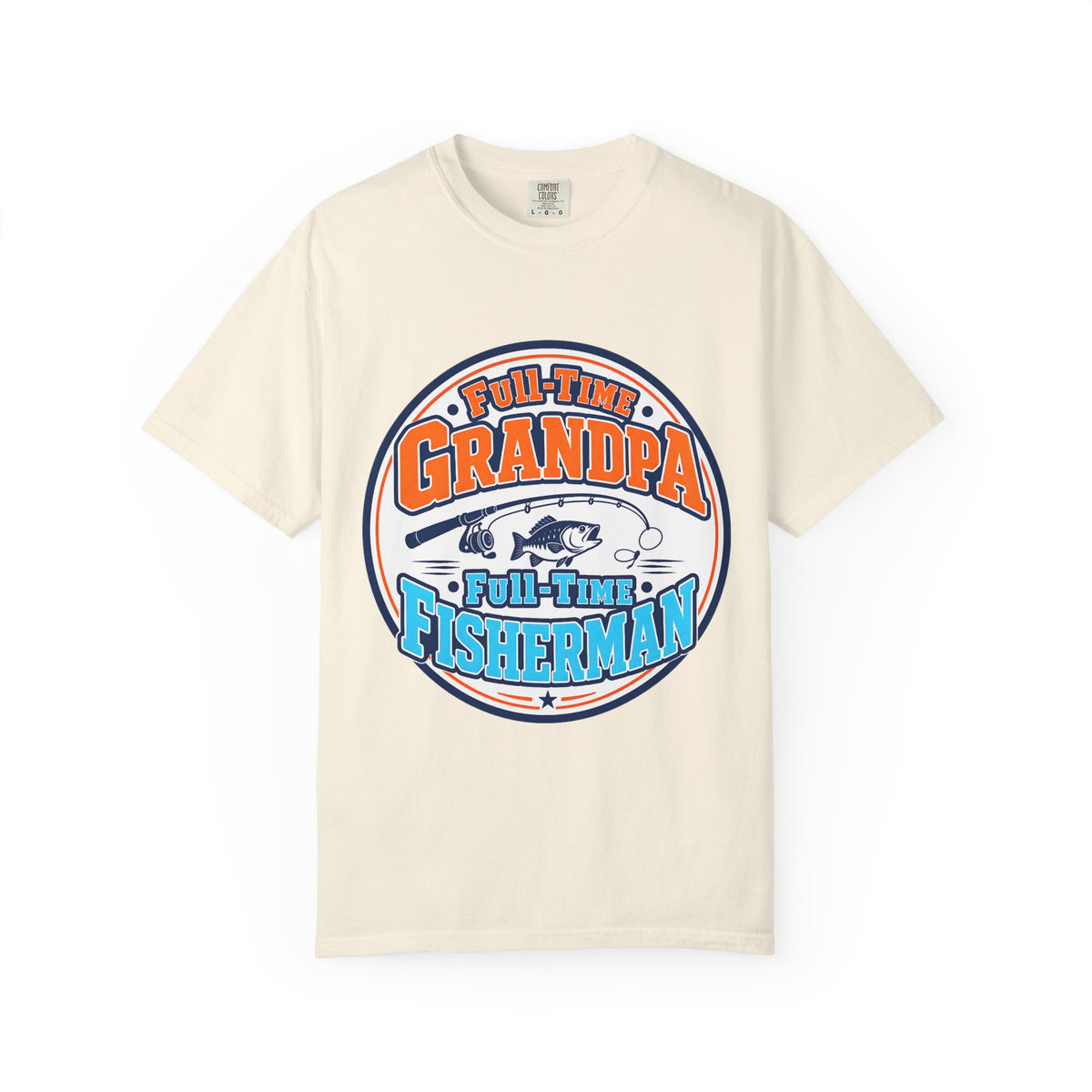 Full Time Grandpa Full Time Fisherman Shirt | Fishing Grandpa T-Shirt | Grandpa Fishing Gift | Father's Day Grandpa Tee | Bass Fishing Shirt