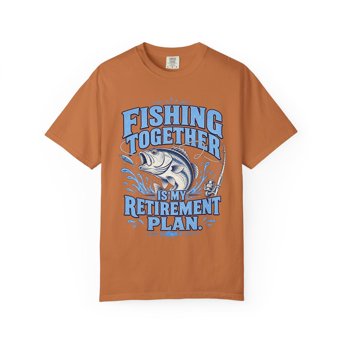 Fishing Together Is My Retirement Plan T-Shirt | Funny Retirement Fishing Shirt | Retired Fisherman Gift | Bass Fishing Tee for Grandpa Dad Men