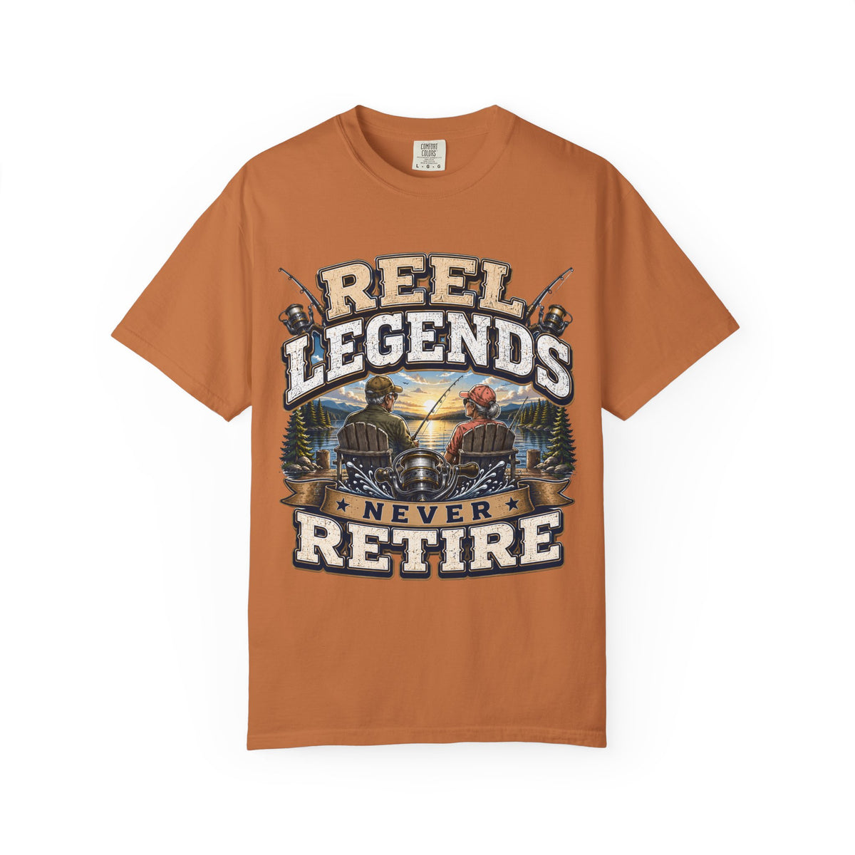 Reel Legends Never Retire Fishing T-Shirt – Vintage Angler Shirt