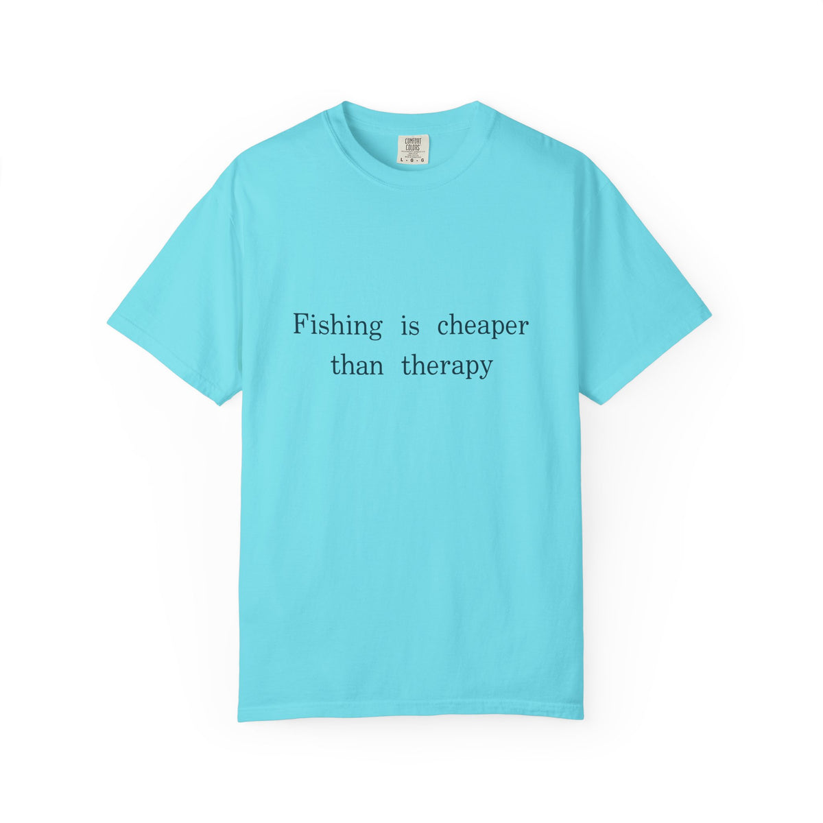 Fishing Is Cheaper Than Therapy T-Shirt, Funny Fishing Shirt, Minimalist Angler Gift, Unisex Fisherman Tee