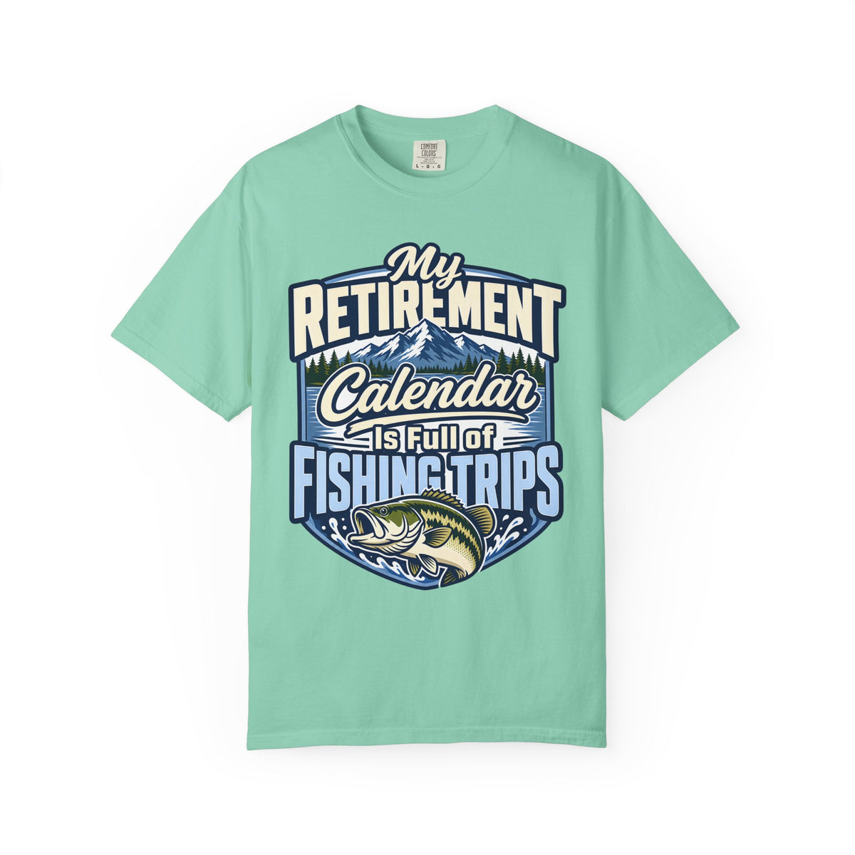My Retirement Calendar Is Full of Fishing Trips Shirt | Retirement Fishing T-Shirt | Retired Fisherman Gift | Bass Fishing Tee | Retirement Gift for Dad Grandpa