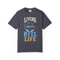 Living the Reel Life Fishing Shirt – Vintage Fishing Reel & Lure T-Shirt