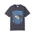 Fishing Together Is My Retirement Plan T-Shirt | Funny Retirement Fishing Shirt | Retired Fisherman Gift | Bass Fishing Tee for Grandpa Dad Men