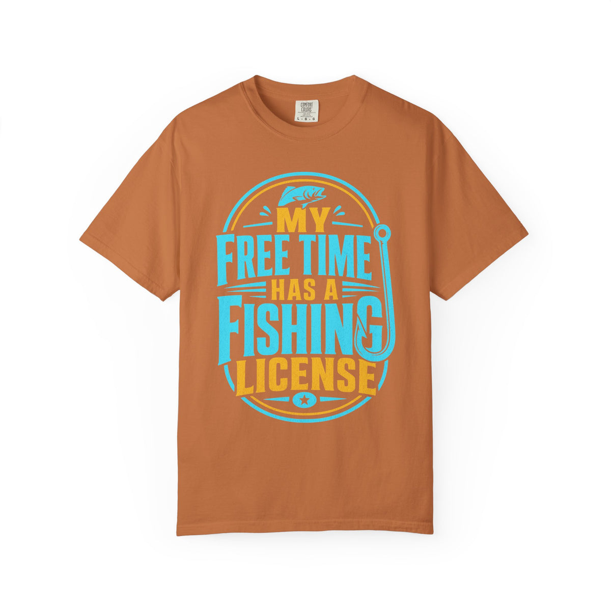 My Free Time Has a Fishing License T-Shirt – Funny Fishing Shirt, Angler Gift, Fisherman Tee