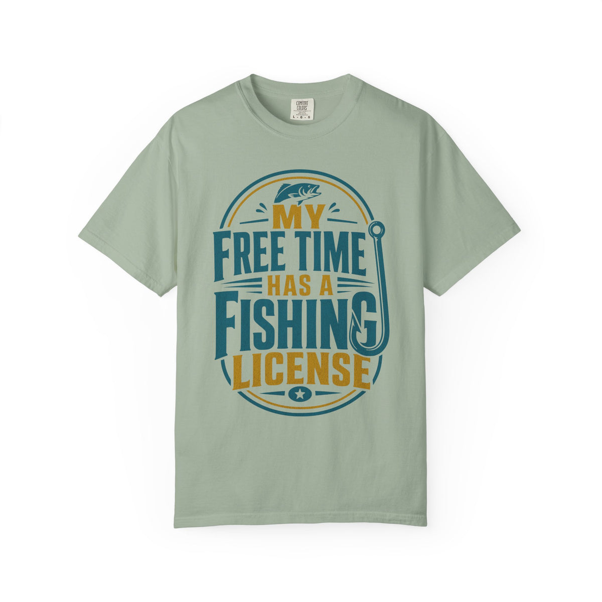 My Free Time Has a Fishing License T-Shirt – Funny Fishing Shirt, Angler Gift, Fisherman Tee