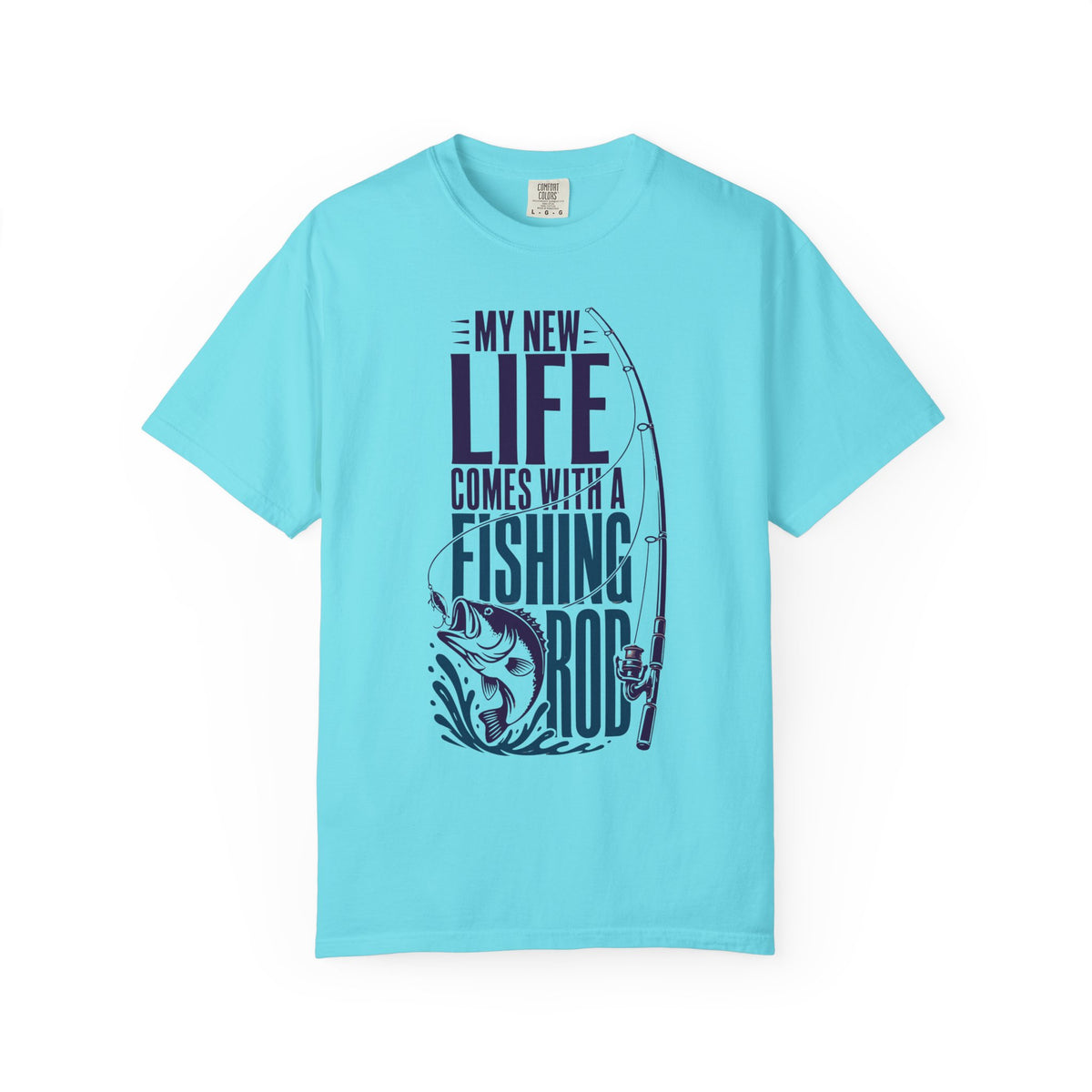 My New Life Comes With a Fishing Rod T-Shirt | Fishing Shirt for Anglers | Unisex Fishing Tee
