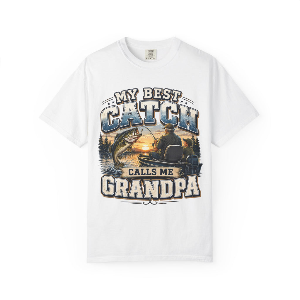 My Best Catch Calls Me Grandpa Fishing Shirt, Grandpa Fishing Gift, Fishing Grandpa T-Shirt