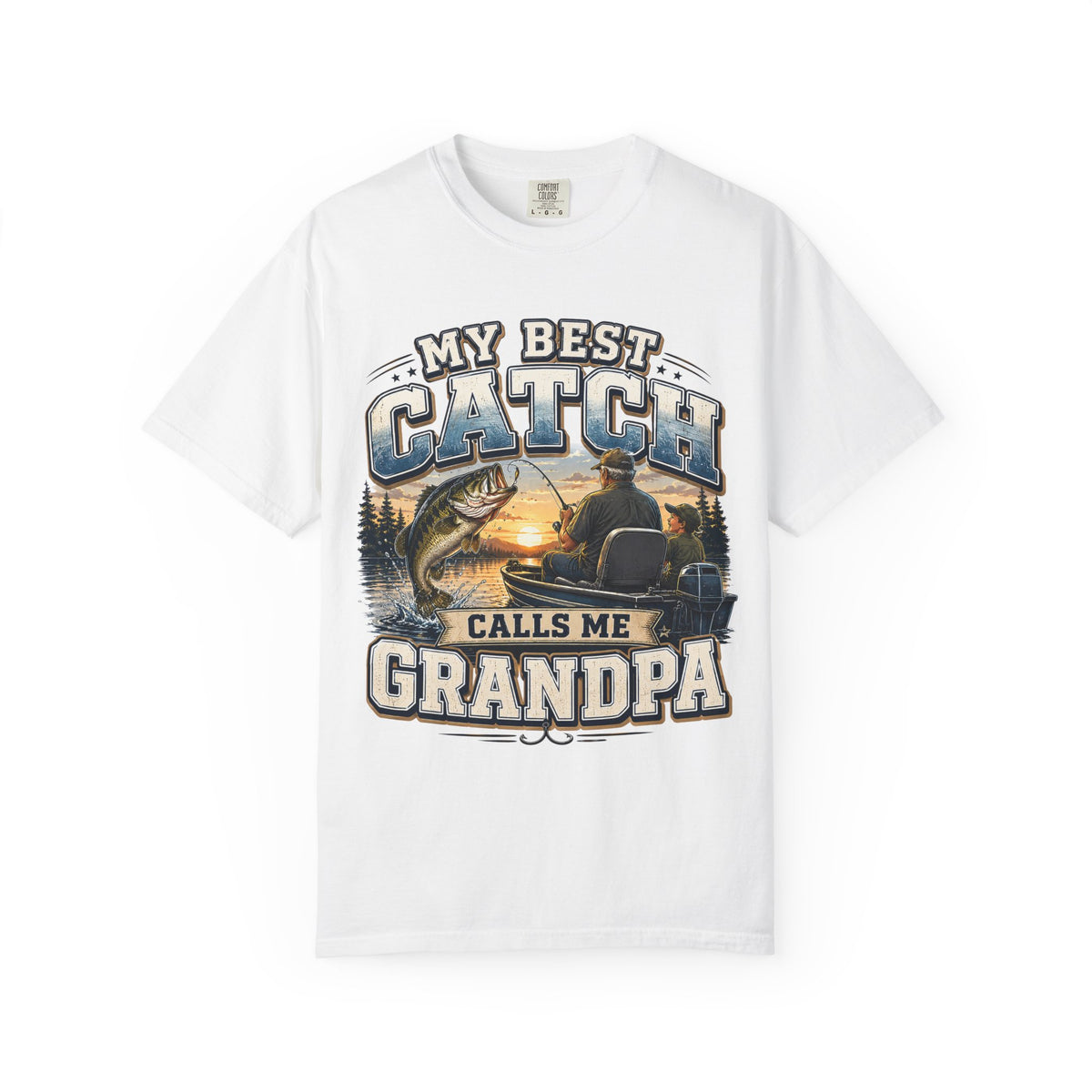 My Best Catch Calls Me Grandpa Fishing Shirt, Grandpa Fishing Gift, Fishing Grandpa T-Shirt