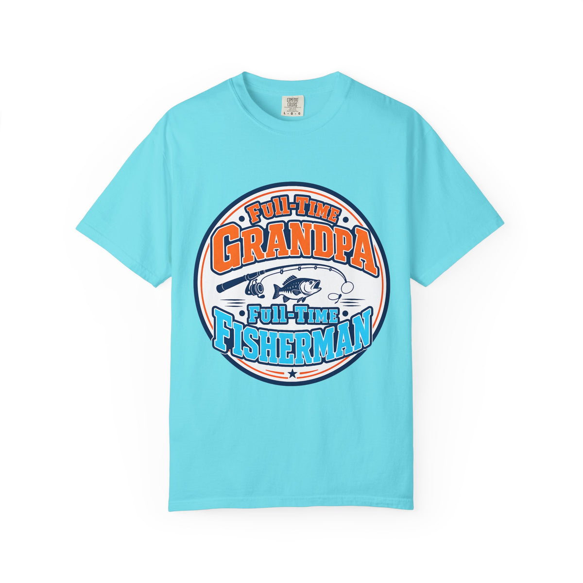 Full Time Grandpa Full Time Fisherman Shirt | Fishing Grandpa T-Shirt | Grandpa Fishing Gift | Father's Day Grandpa Tee | Bass Fishing Shirt