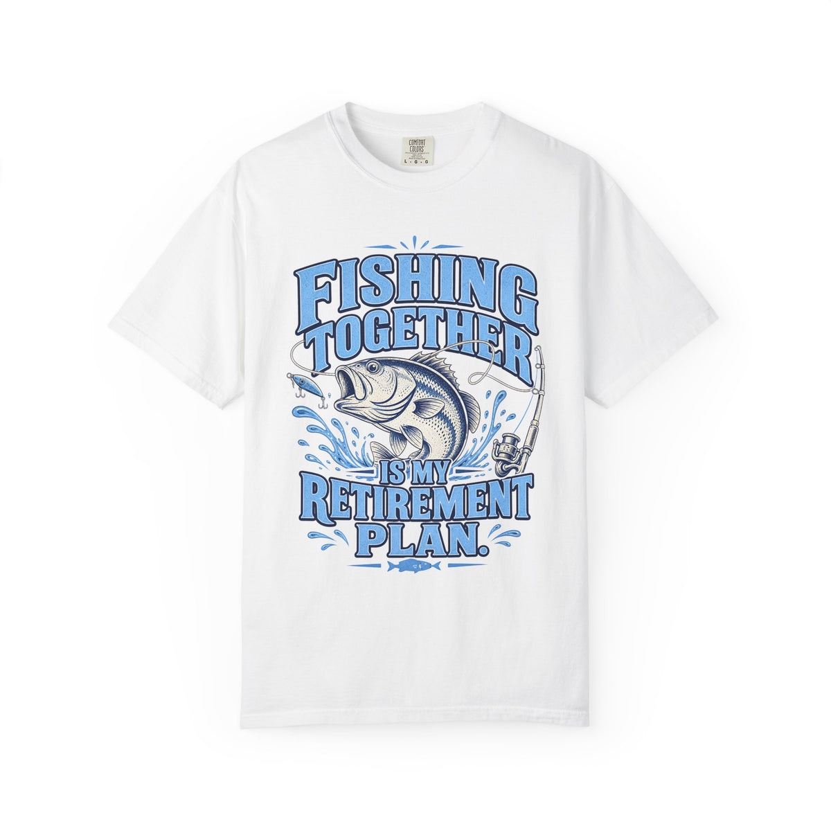 Fishing Together Is My Retirement Plan T-Shirt | Funny Retirement Fishing Shirt | Retired Fisherman Gift | Bass Fishing Tee for Grandpa Dad Men