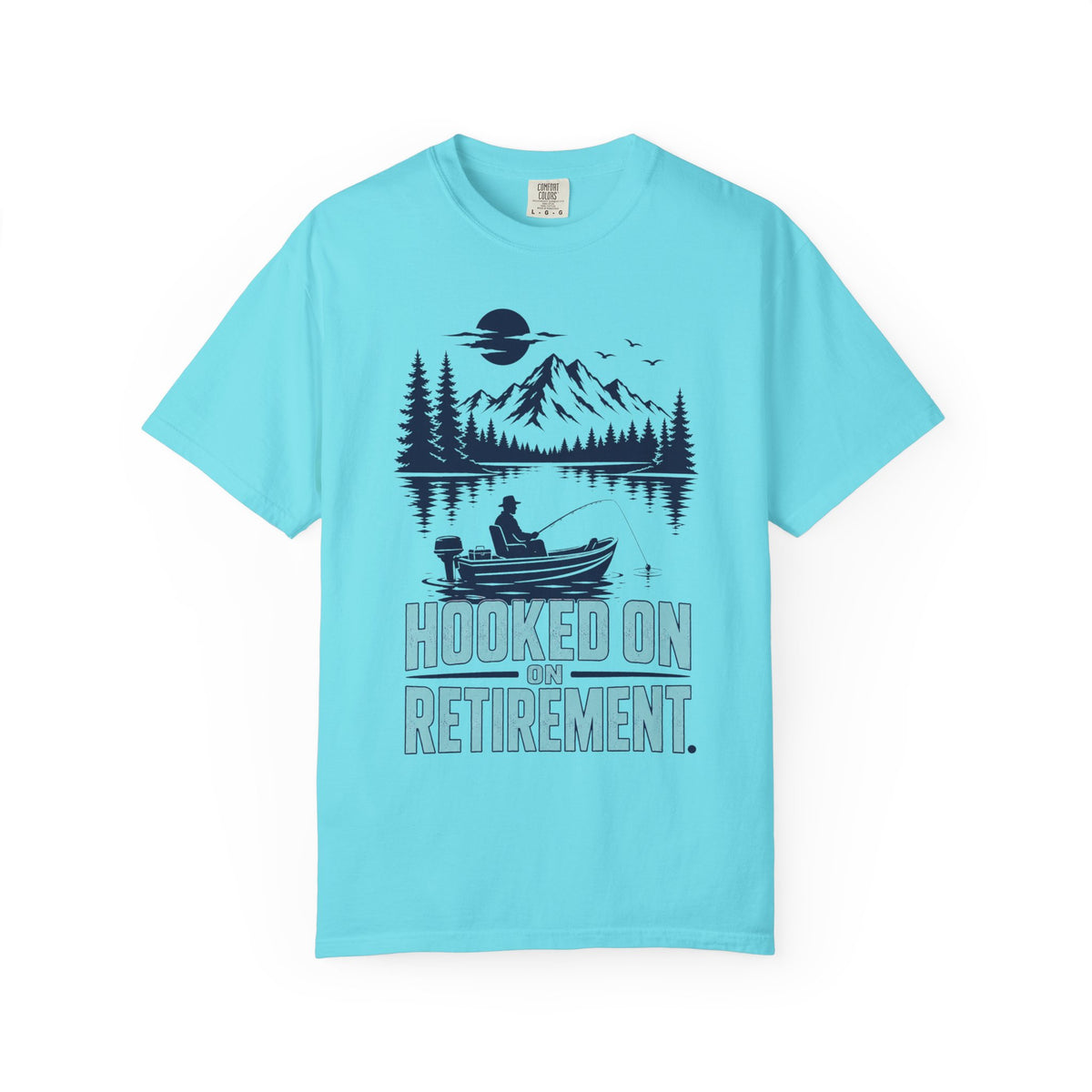 Hooked On Retirement Fishing Shirt | Funny Retirement Gift for Grandpa Grandma | Retired Fisherman T-Shirt | Lake Life Fishing Tee