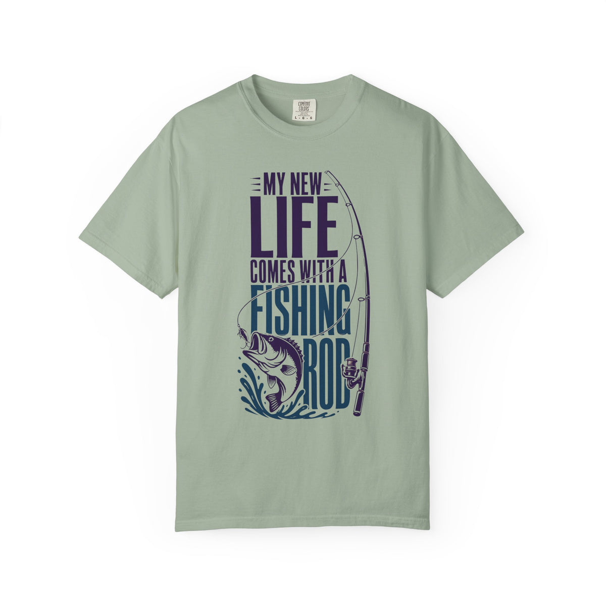 My New Life Comes With a Fishing Rod T-Shirt | Fishing Shirt for Anglers | Unisex Fishing Tee