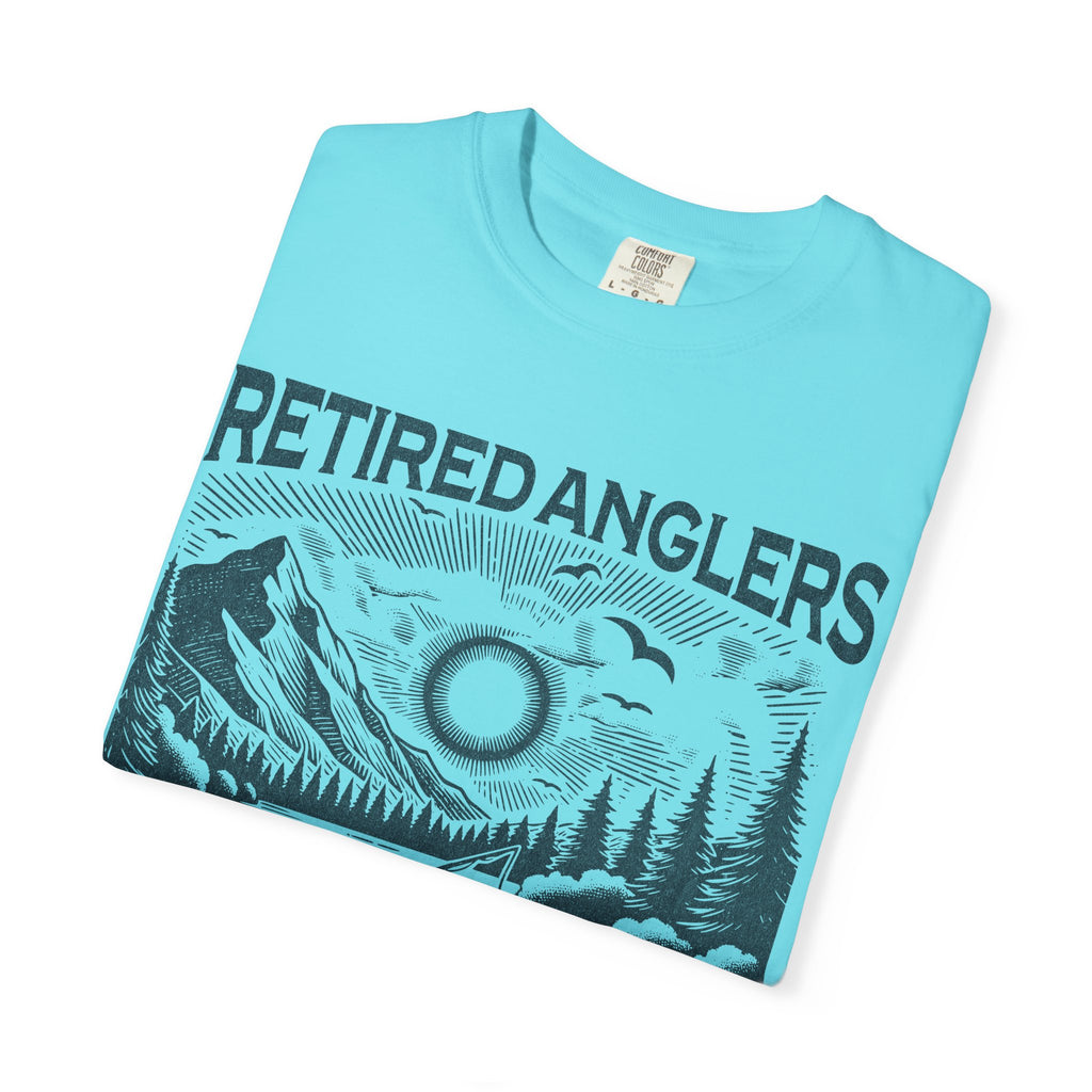Retired Anglers Grandpa's Fishing Club Shirt | Vintage Fishing T-Shirt | Retirement Gift for Grandpa