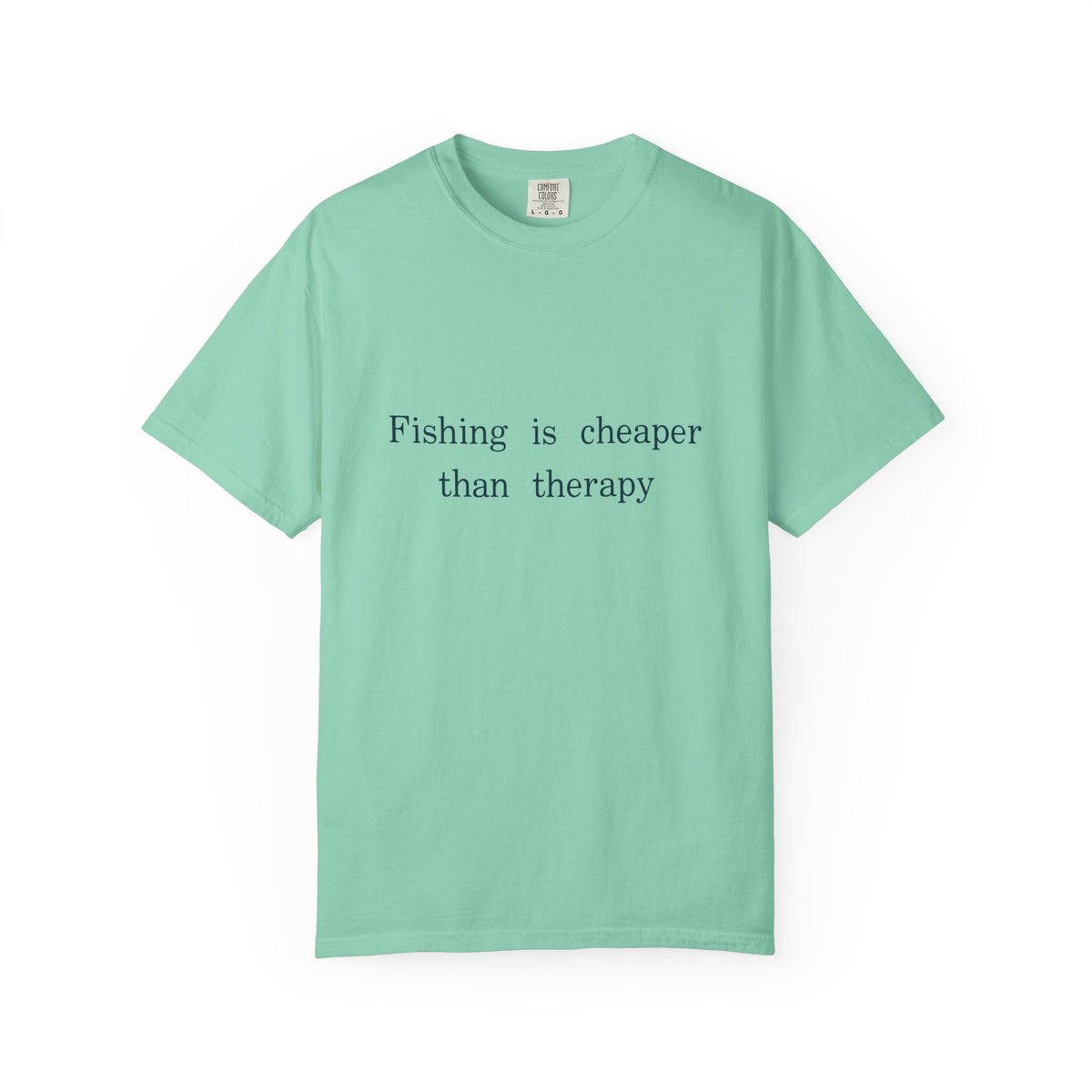 Fishing Is Cheaper Than Therapy T-Shirt, Funny Fishing Shirt, Minimalist Angler Gift, Unisex Fisherman Tee