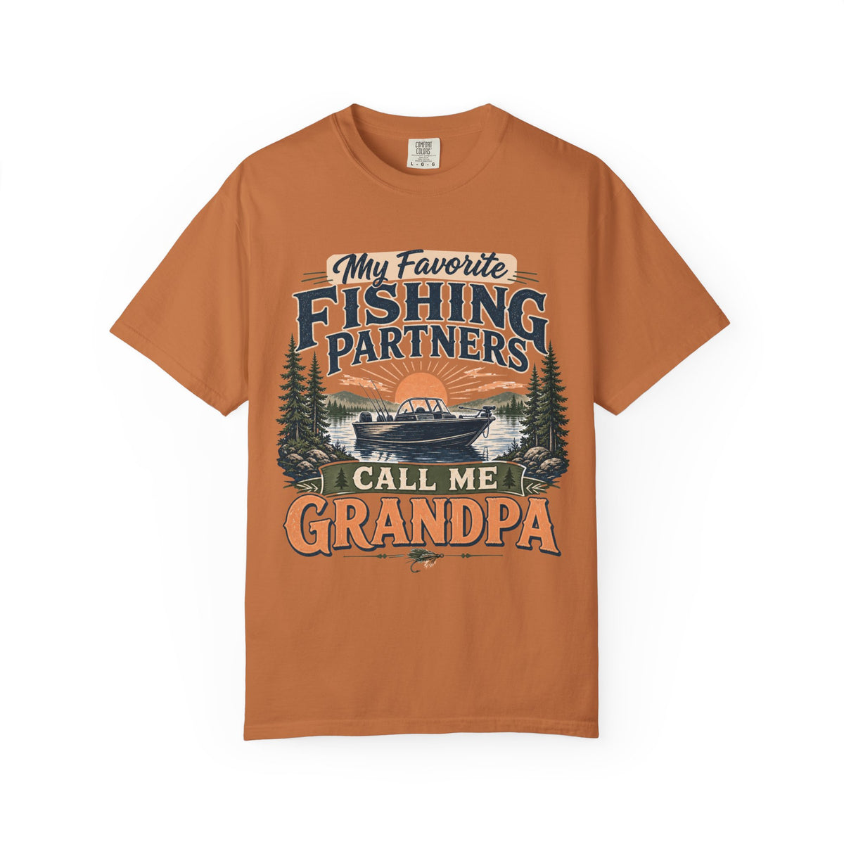 My Favorite Fishing Partners Call Me Grandpa Fishing T-Shirt – Grandpa Fishing Gift