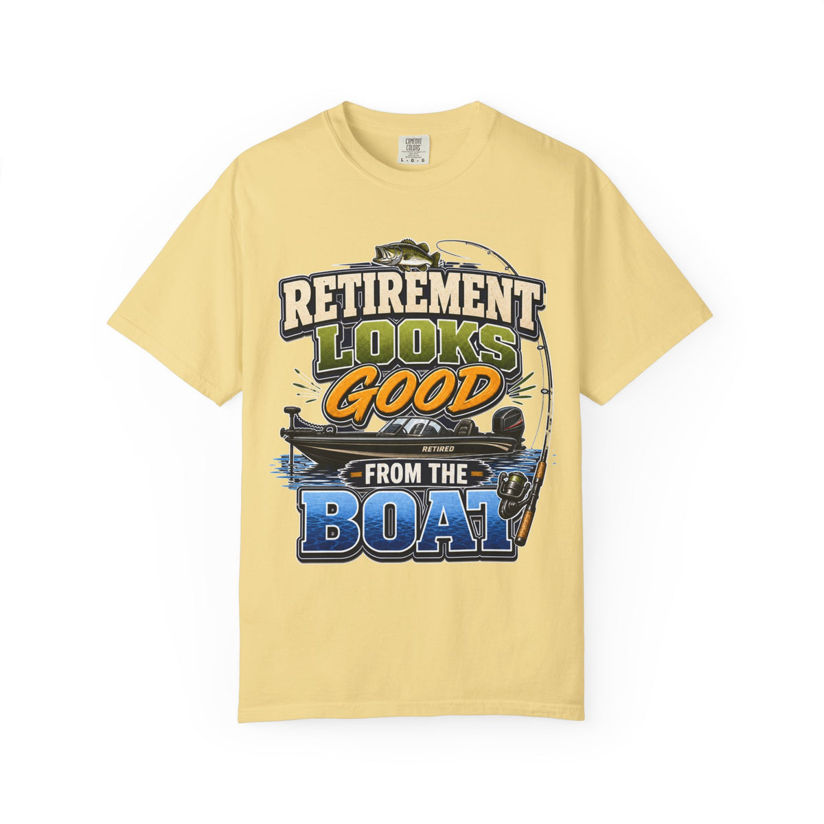 Retirement Looks Good From the Boat Fishing T-Shirt | Retired Fisherman Gift