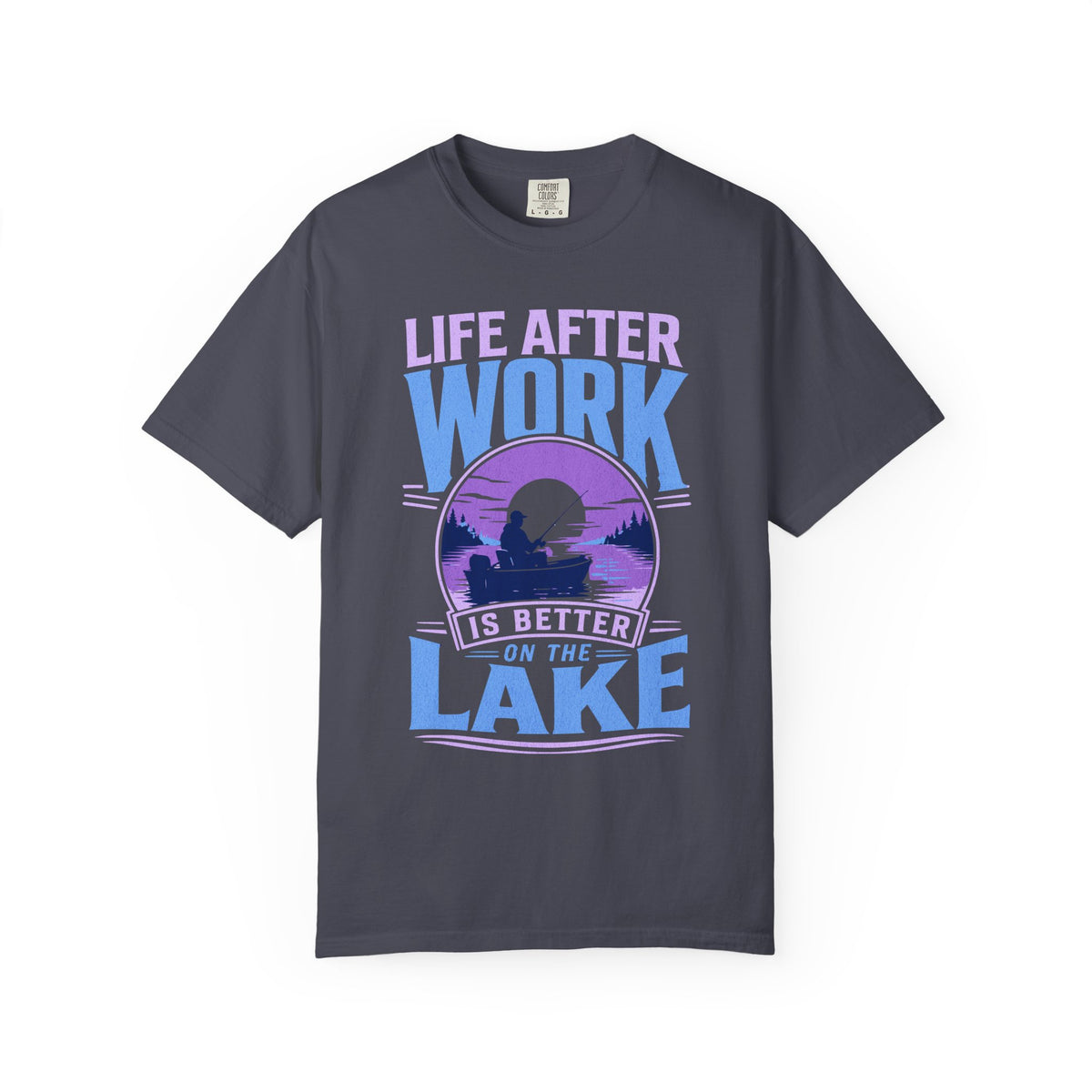 Life After Work Is Better on the Lake Fishing Retirement T-Shirt
