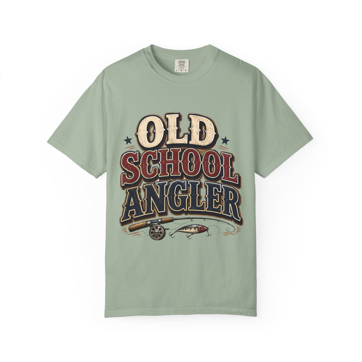 Old School Angler Fishing T-Shirt | Vintage Fishing Shirt for Men & Women | Retro Fisherman Gift