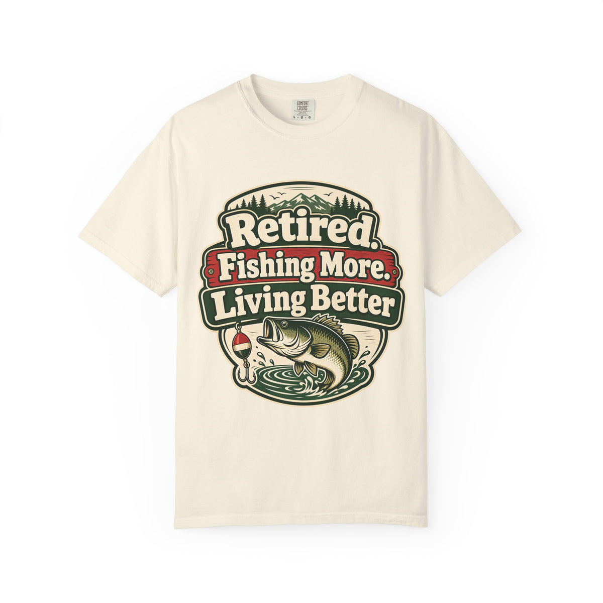 Retired Fishing More Living Better Shirt | Retirement Fishing T-Shirt | Retired Fisherman Gift | Bass Fishing Tee | Retirement Gift for Dad Grandpa
