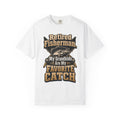 Retired Fisherman Grandpa Shirt – My Grandkids Are My Favorite Catch Fishing T-Shirt, Retirement Gift for Grandpa