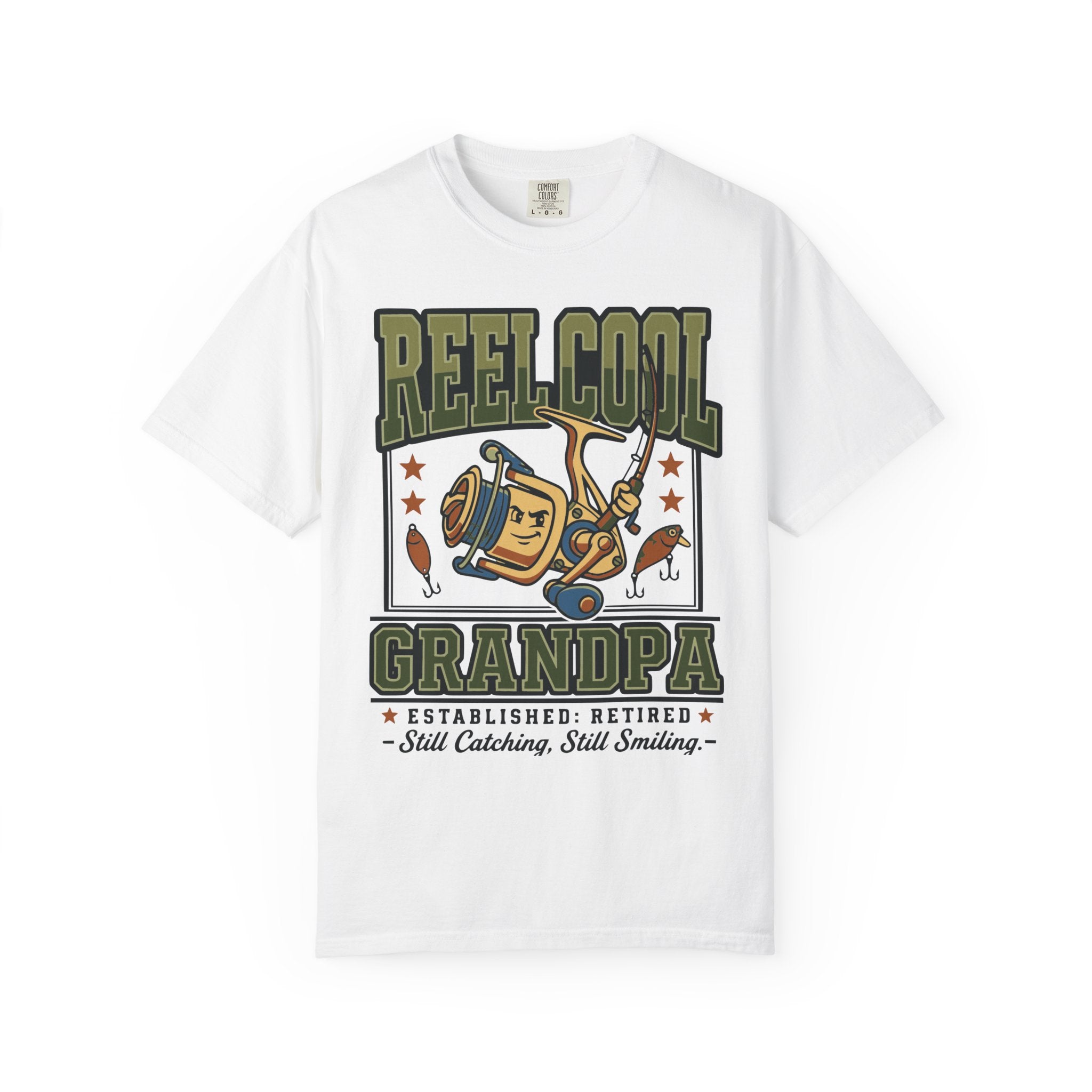 Reel Cool Grandpa Fishing Shirt | Funny Retired Fisherman T-Shirt | Grandpa Fishing Gift