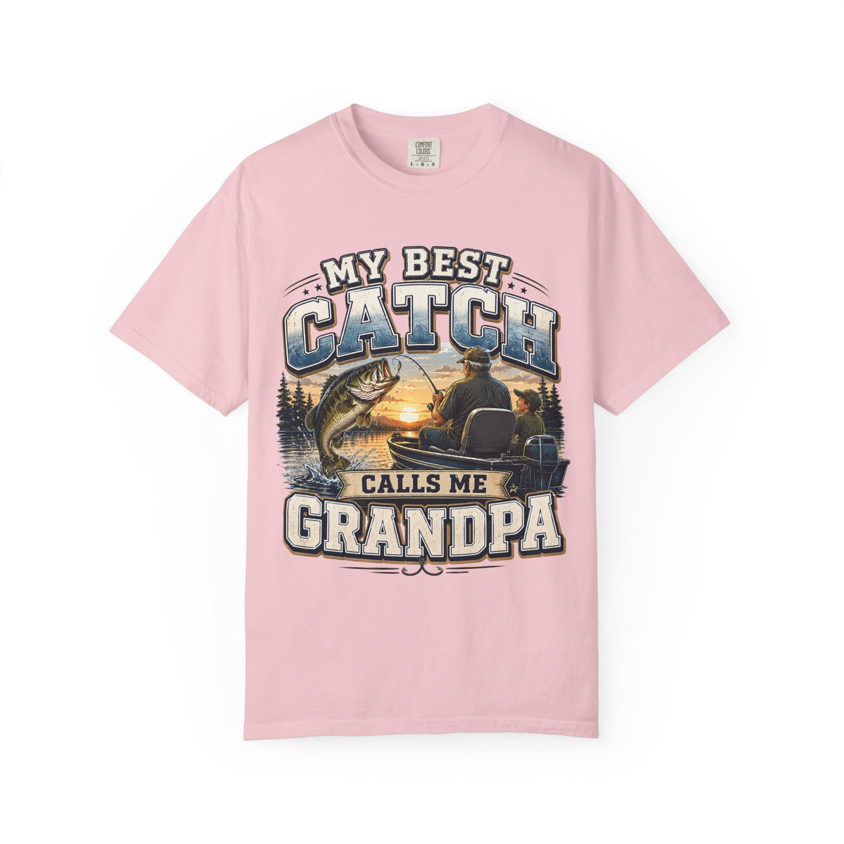 My Best Catch Calls Me Grandpa Fishing Shirt, Grandpa Fishing Gift, Fishing Grandpa T-Shirt