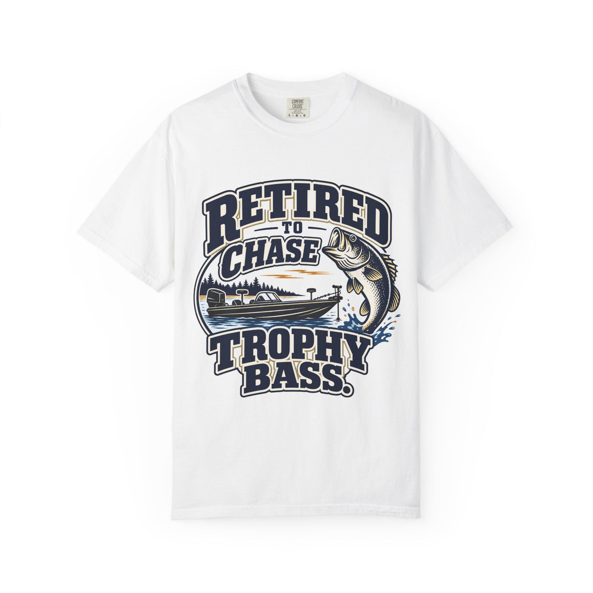 Retired to Chase Trophy Bass Shirt, Retirement Fishing Gift, Bass Fishing T-Shirt, Grandpa Fishing Tee, Grandma Fishing Shirt, Retired Fisherman Gift, Unisex Lake Life Tee