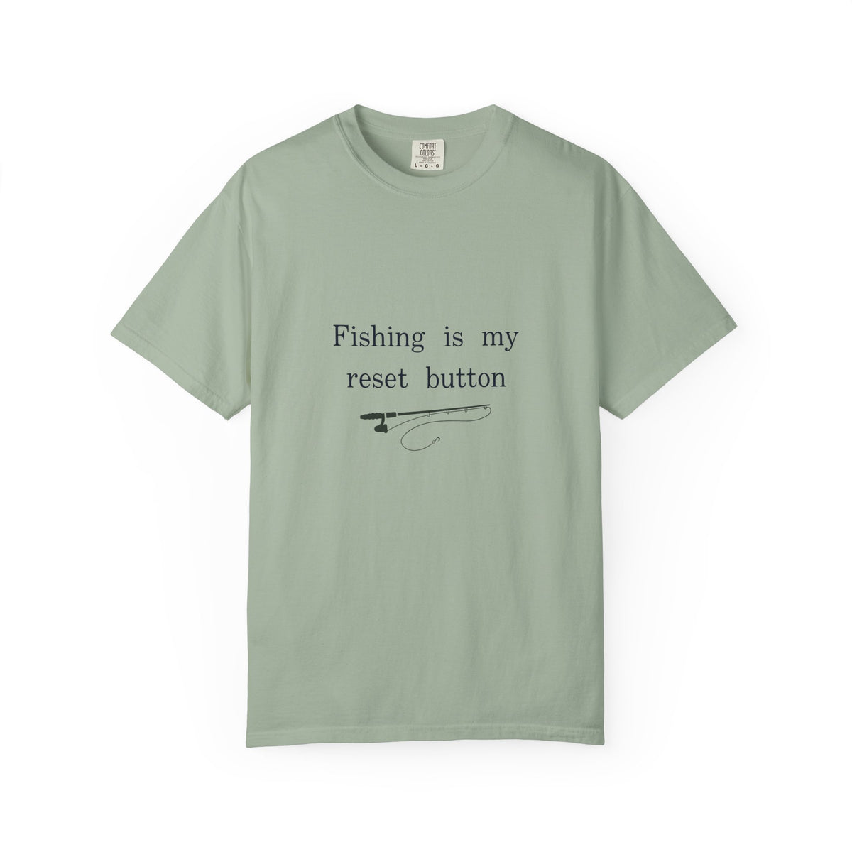 Fishing Is My Reset Button Shirt, Minimalist Fishing T-Shirt, Unisex Angler Gift