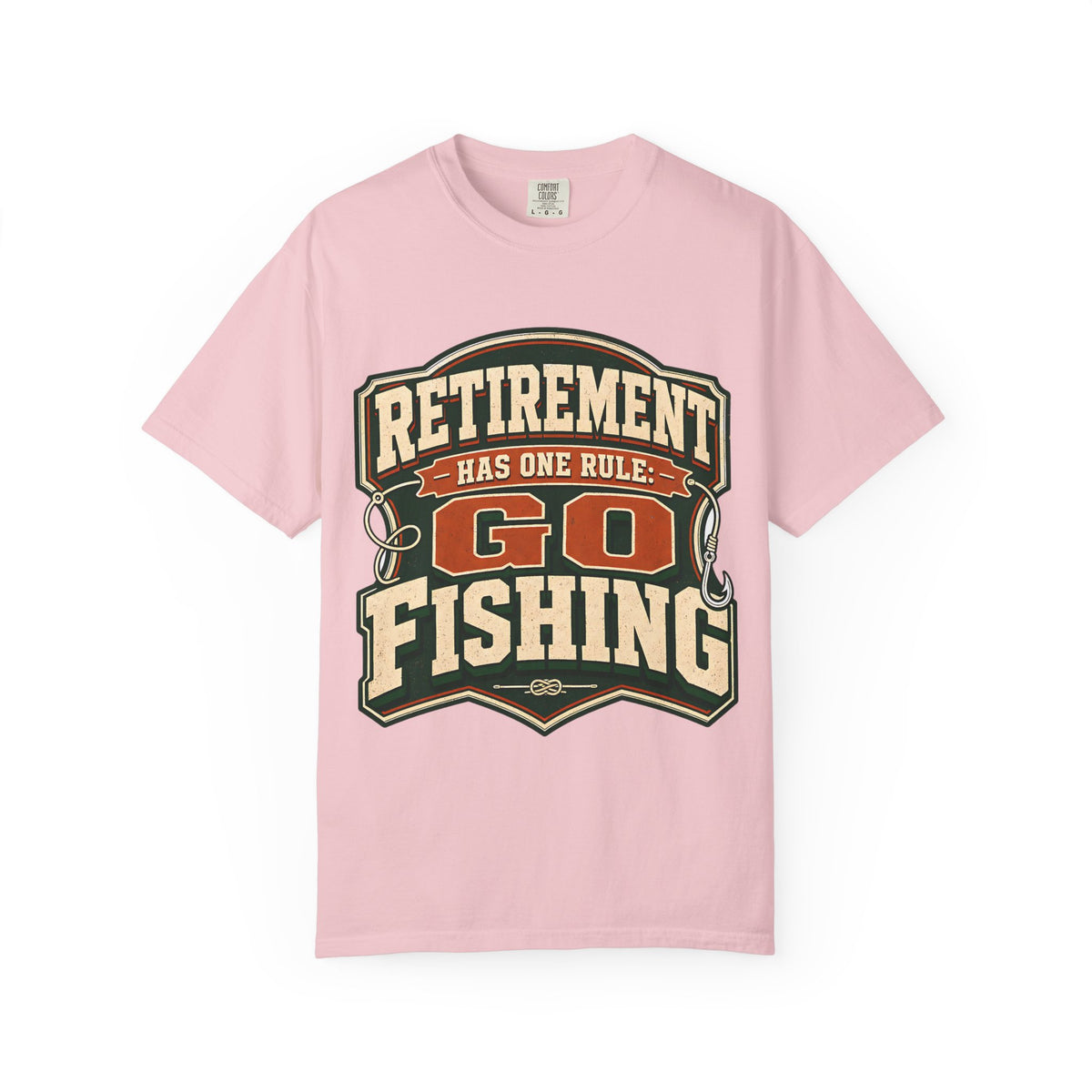 Retirement Has One Rule Go Fishing – Funny Retired Fisherman T-Shirt, Fishing Retirement Gift, Unisex Fishing Shirt