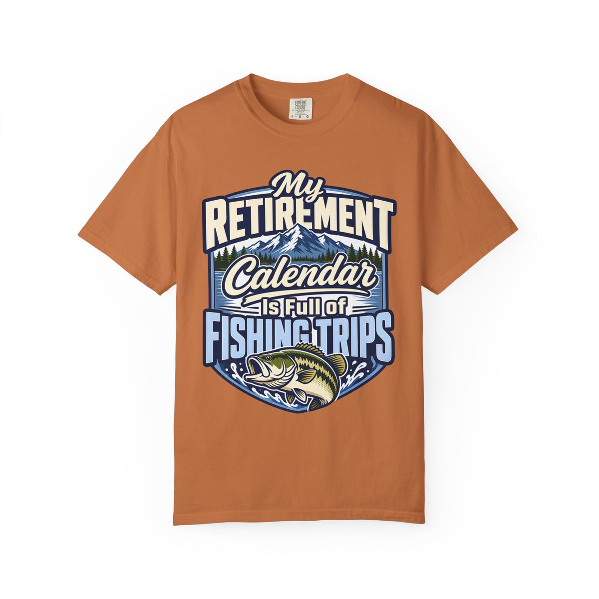 My Retirement Calendar Is Full of Fishing Trips Shirt | Retirement Fishing T-Shirt | Retired Fisherman Gift | Bass Fishing Tee | Retirement Gift for Dad Grandpa