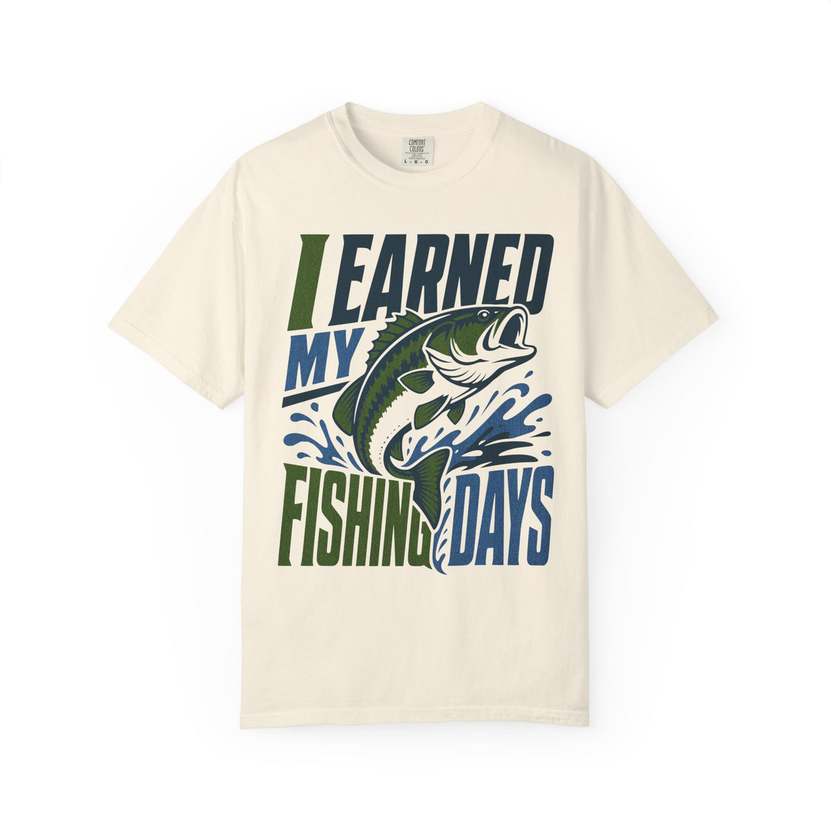I Earned My Fishing Days Shirt | Bass Fishing T-Shirt | Fishing Gift for Anglers | Unisex Outdoor Tee