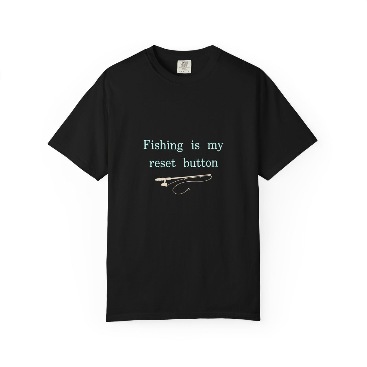 Fishing Is My Reset Button Shirt, Minimalist Fishing T-Shirt, Unisex Angler Gift