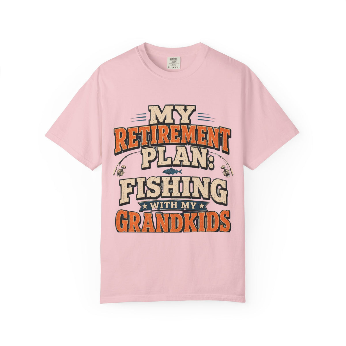 My Retirement Plan Fishing With My Grandkids T-Shirt | Retirement Fishing Shirt for Grandpa