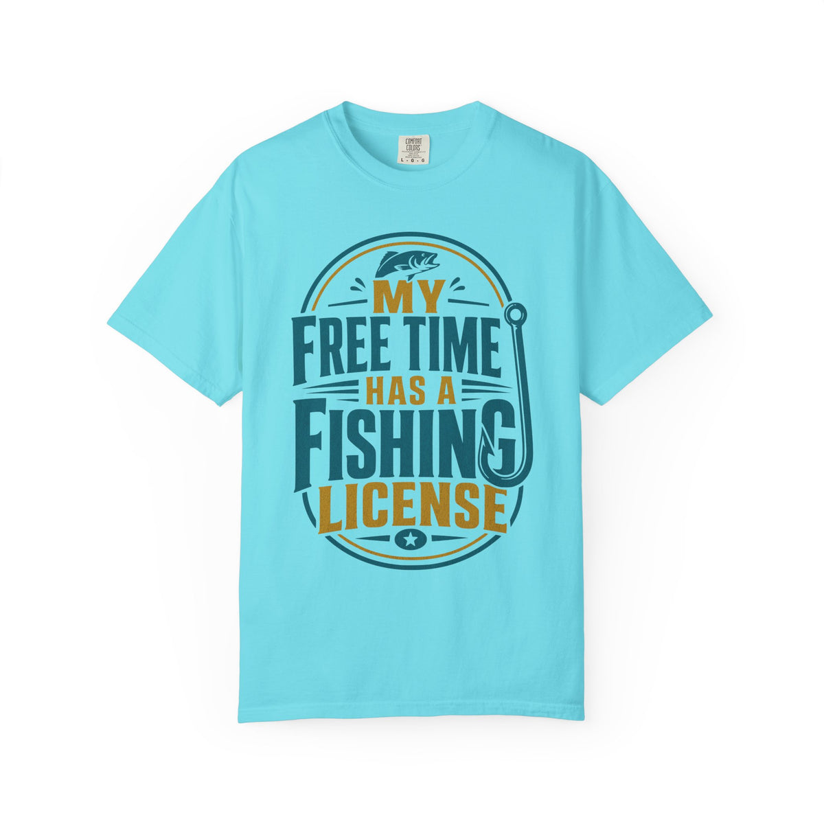 My Free Time Has a Fishing License T-Shirt – Funny Fishing Shirt, Angler Gift, Fisherman Tee
